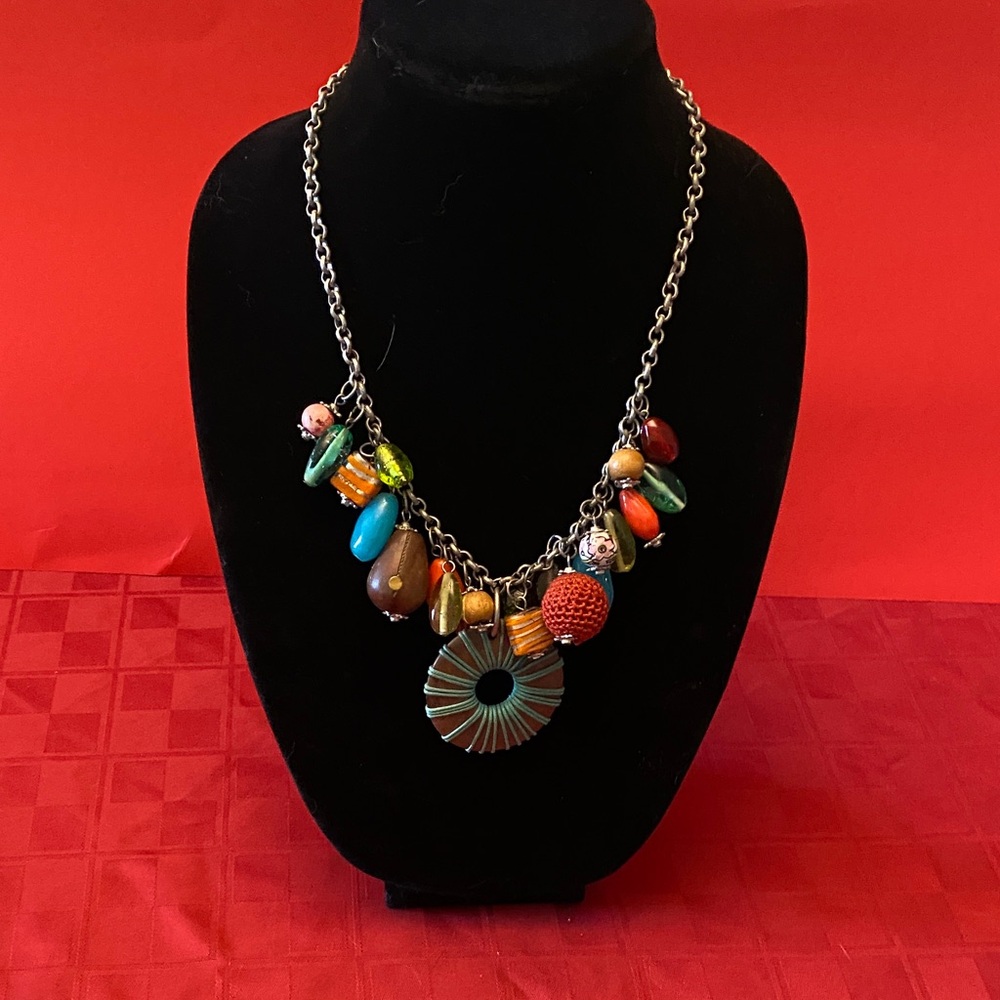 Colorful Signed NY Necklace